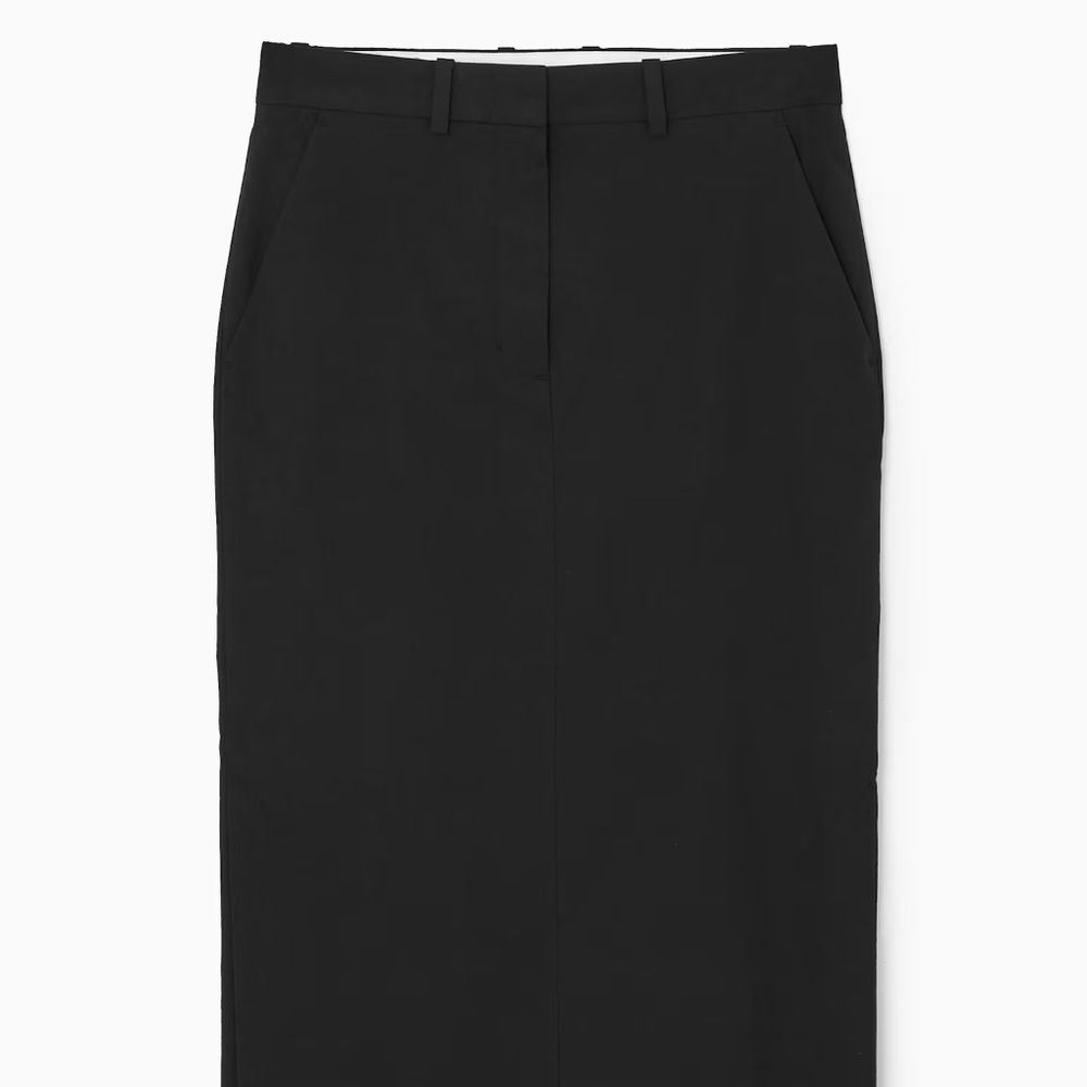 NWT COS TAILORED LINEN-BLEND MAXI SKIRT